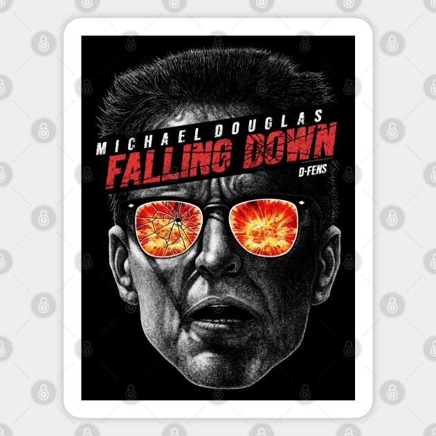 Falling Down, D-Fens, Cult Classic Magnet by PeligroGraphics